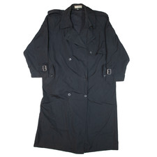 Lady Joy Womens Trench Coat Blue 2xl
