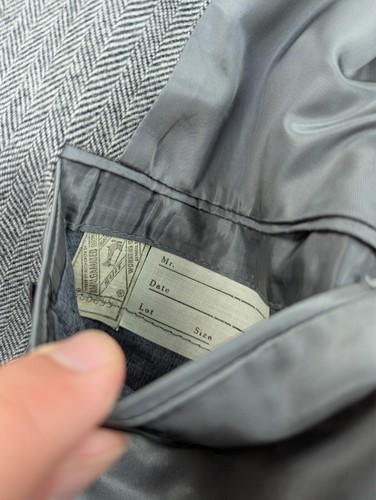 Traje Hombres 38S 32x27 Gris Lana Espiga Tweed 3 Piezas Chaqueta Chaleco Pantalones De Colección EE. UU. - Imagen 13 de 24