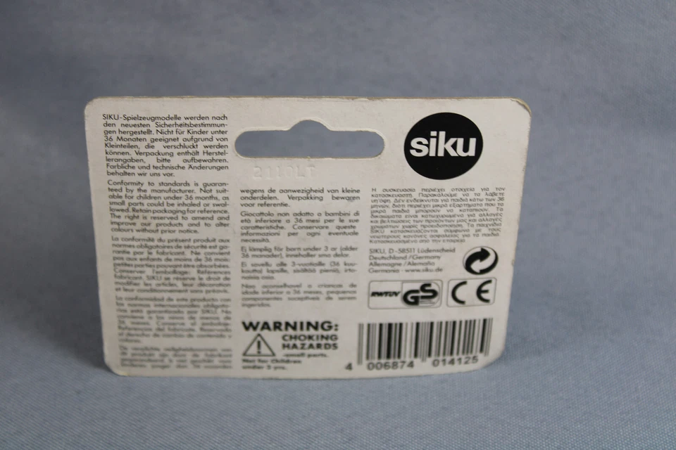 Siku 1412 Tourenwagen Mini Cooper Racing Siku Super Serie in OVP - Bild 2 von 2