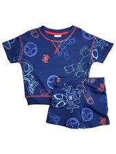 Marvel Toddler Boys Blue Spider-Man  Friends Shirt  Shorts Outfit Set