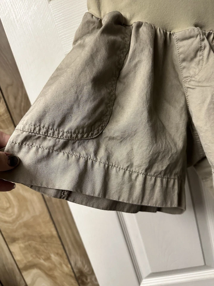 Oh Baby Motherhood Cargo khaki Shorts Womens Size M Medium Maternity Low Rise - Image 3 of 4