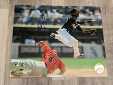 Alexei Ramirez Signed 8x10 Photo File COA Chicago White Sox Padres Rays A