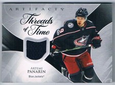 2023-24 UPPER DECK ARTIFACTS THREADS OF TIME ARTEMI PANARIN COLUMBUS BLUE