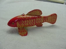 Lee Baldwin-Michigan- Hand Carved Spear/Ice Fishing Decoy -2011- Nice !!! (A-2)