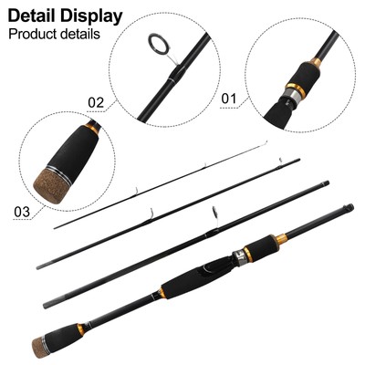 Kohlefaser Köderstange Spinner Baitcasting Pole Anti -Wedierwind Anti -Wicklung
