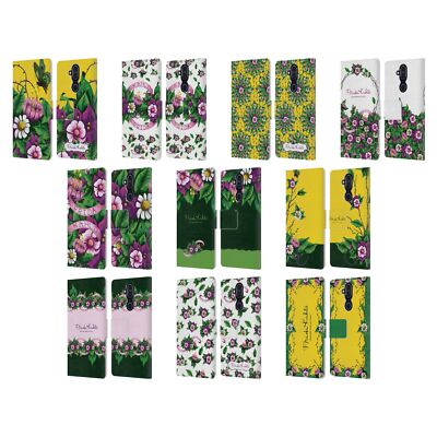 OFFICIAL FRIDA KAHLO PURPLE FLORALS LEATHER BOOK WALLET CASE FOR NOKIA PHONES