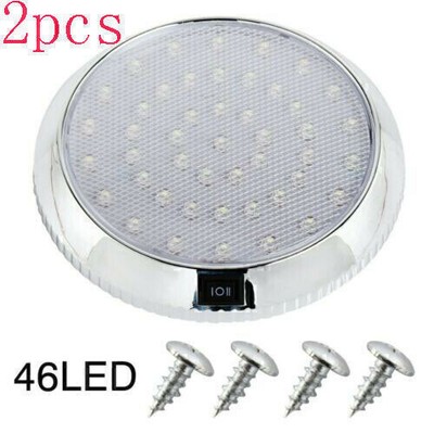 2* 12V 46LED Innenraumleuchte Beleuchtung Deckenlampe Wohnmobil Wohnwagen ,