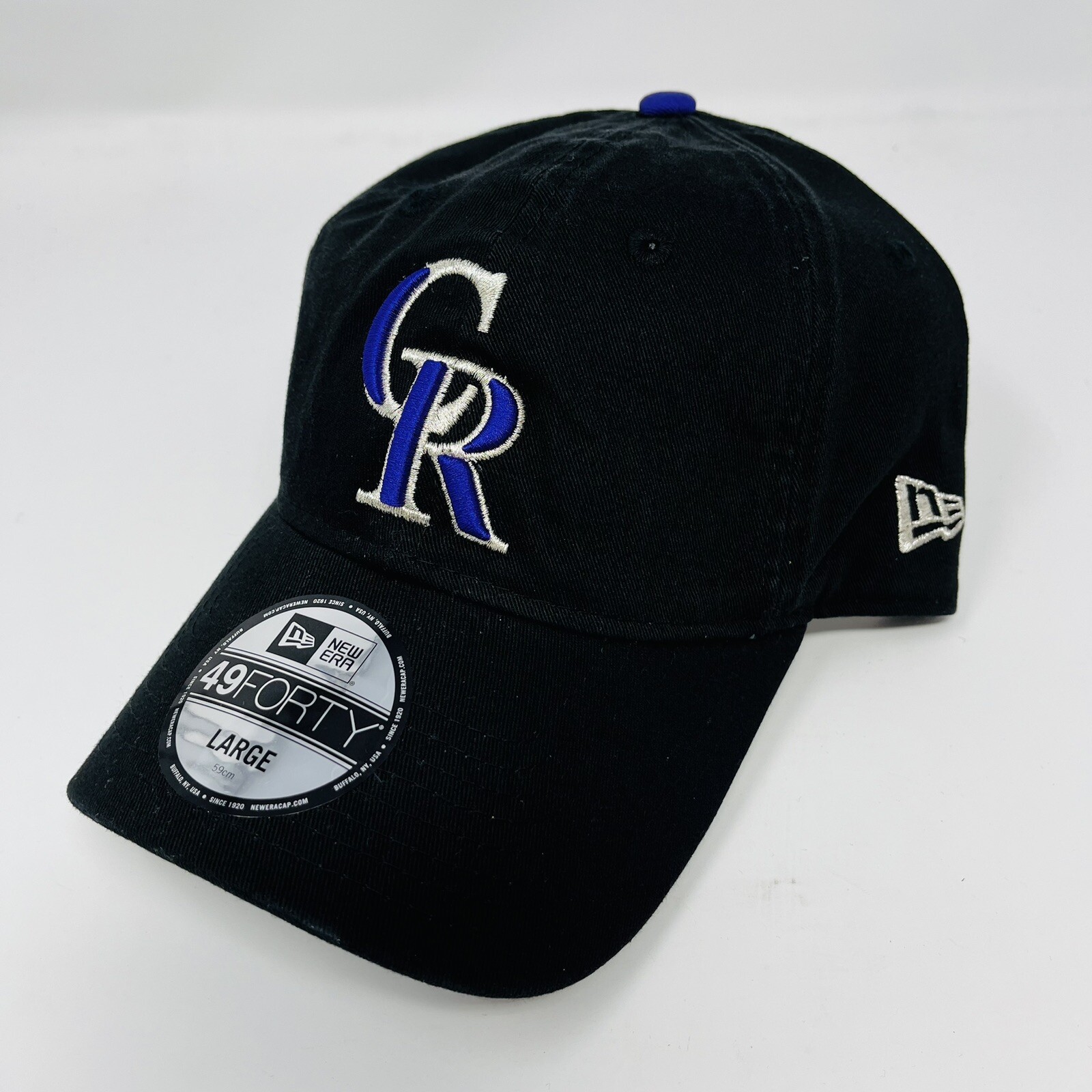 Colorado Rockies MLB Black Classic 49FORTY Cap - Men's Size L by New Era