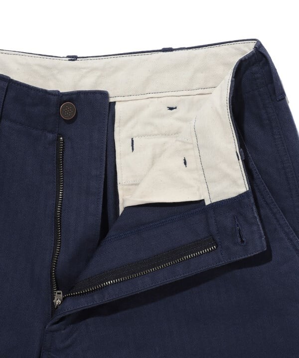 New BEAMS PLUS Mil Trousers Herringbone Navy Military Pants