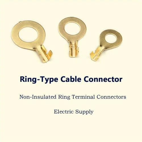 150-tlg Ringkabelschuhe Messing Crimp Ringösen Ringzungen M3-M10 Crimpzange Set - Bild 8 von 15