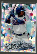 2021 Bowman Chrome 40-Man Futures Atomic Refractors #FMF16 Maximo Acosta /150