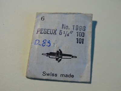 Piece Watchmaking Watch Peseux 5 ¼'' 100 101 One Axle
