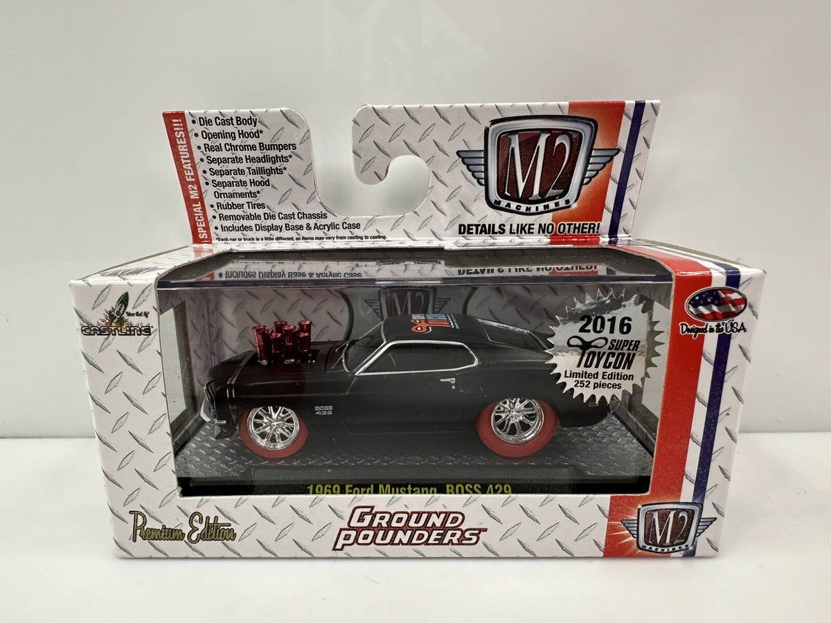 Rare M2 Machines Ground Pounders 1969 Ford Mustang Boss 429 Super