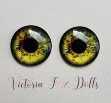 Blythe Doll Eyechips Green Realistic Eye Chips 14mm Custom Furby Ooak Blythe Bjd