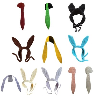 Winter Hat Rabbit Hat Long Ear Oversized Hats Headdress Photo Props
