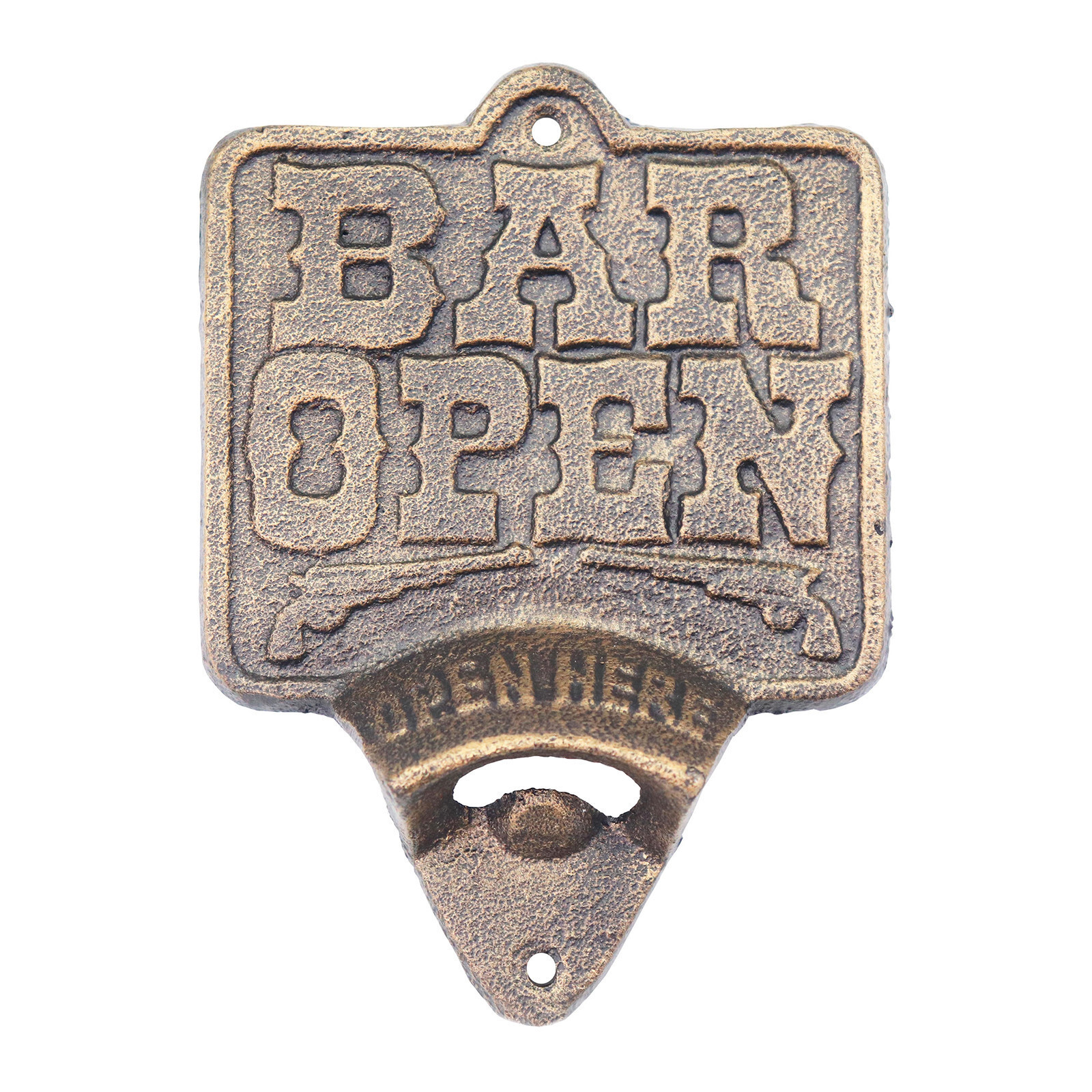 Beer Bottle Opener Wall Mounted Gift For Him Cast Iron Novelty Gift Bar Open