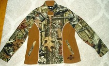 Womens Mossy Oak Break-up Infinity 1/2 Zip Pullover Long Sleeve Fleece Jacket, L