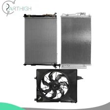 Cooling Fan and Radiator Condenser Kit For 2011 12-2013 Kia Sorento