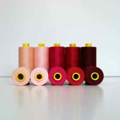 Rot & Rosa Fadenset Gutermann Mara 120 10 Spulen 1000m Polyestergarn