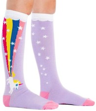 Girls Rainbow Blast Unicorn Knee High Socks