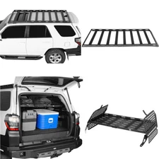 Top Roof Rack + Interior Cargo Carrier Shelf Rack fit 2010-2024 Toyota 4Runner