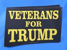 WHOLESALE LOT OF 20 VETERANS FOR TRUMP 2020 STICKERS US MILITARY MARINES ARMY