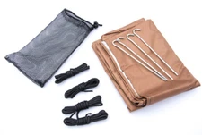 Waterproof Thermal Shelter Kit Tan Heavy Duty Survival Camping Hiking Tent Tarp