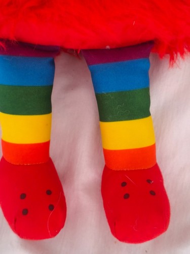 VINTAGE Rainbow Brite Plush Red Butler Sprite Soft Toy Mattel 1983 Hallmark - Picture 3 of 6