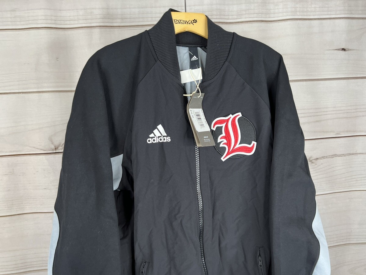 Adidas Louisville Full Zip Legend Bomber Jacket FQ5246 BLACK/GRAY