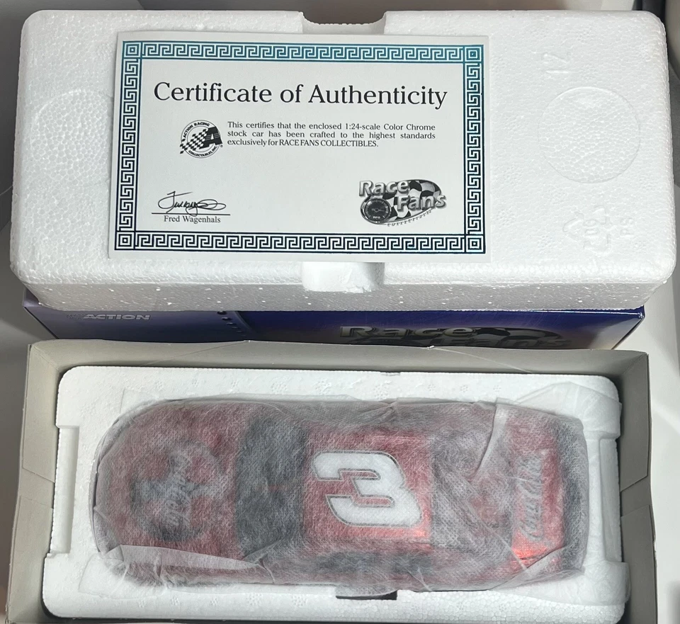 Action Dale Earnhardt #3 Coke Japan Race 1998 Monte Carlo Color Chrome NEW/READ - Image 3 of 4