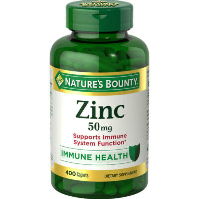 #ad Nature#x27;s Bounty Zinc Gluconate mmune System Support 400 Caplets $13.99