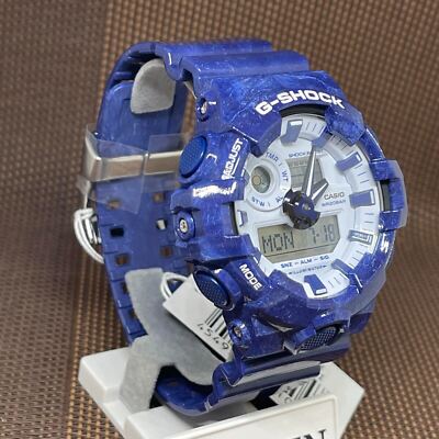 CASIO G-SHOCK GA-700BWP-2A Analog Digital Blue White Mens Watch