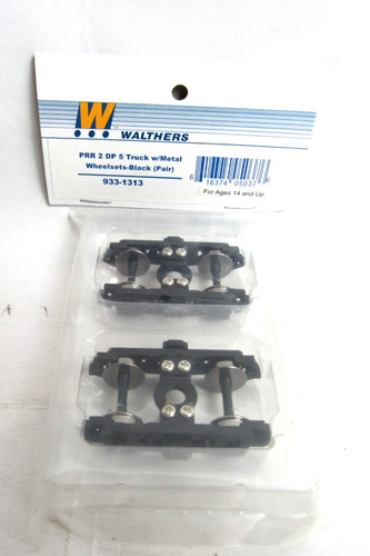 Camión Walthers PRR 2 DP 5 con juegos de ruedas de metal - negro (par) #933-1313 nuevo en stock | Zustand: New