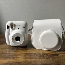 Fujifilm Instax Mini 11 White Instant Camera with Case - Tested and Works