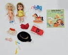 J-246 VINTAGE 1960'S MATTEL LIDDLE KIDDLE SKIDDIDLER DOLLS WITH ACCESSORIES