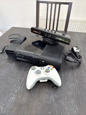 Microsoft Xbox 360 “E” Black 500gb Console With Controller And Kinect Working