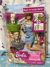 Barbie 💜 Play ‘N’ Wash Pets 💜  Doll ~ NRFB