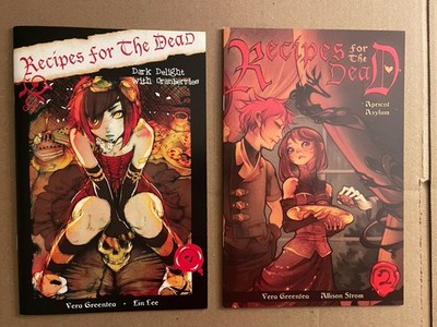 Recipes for the Dead #1 & 2 Manga Comic Book Allison Strom Vera Greentea Ein Lee