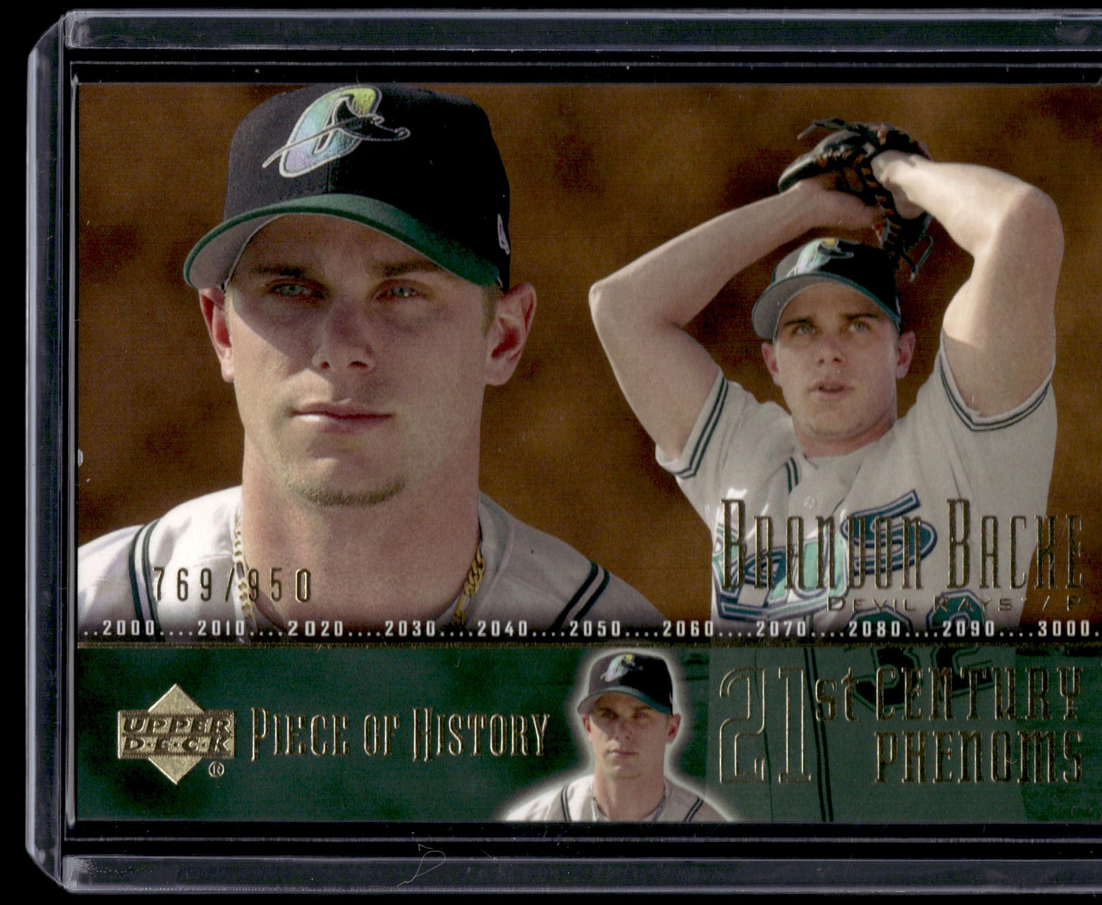 2002 Upper Deck Piece of History #107 Brandon Backe #/950