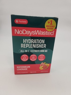 Hydration Replenishment w/ Immune Support. Watermelon Lemonade Drink Mix.