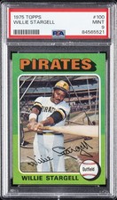 1975 TOPPS #100 WILLIE STARGELL PSA 9