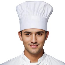 Unisex Chef Hat Adjustable Kitchen Cooking BBQ Grill Baker Cap Adult Child