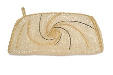 Vintage 1950s La Regale Japan Beaded Sequin Clutch Evening Wedding Formal Purse