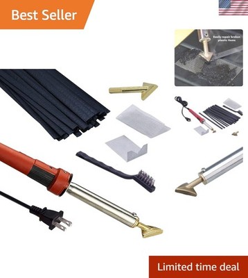 Comprehensive Portable Plastic Welding Kit with 80W Welder & Accessories