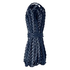 Flat Braided Leather Cord 5mm 10m Dark Blue Craft Strip for Jewelry 32.8ft