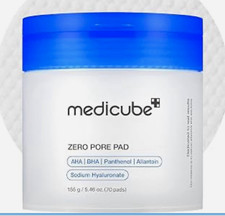 medicube Zero Pore Pad Toner Pads AHA/BHA Hydrating Exfoliating 70ct 5.46oz