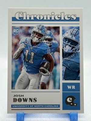 Josh Downs 2023 Panini Chronicles Draft Picks #16 (RC) North Carolina Tar Heels