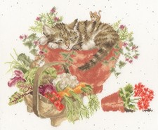 Bothy Threads ~ Counted Cross Stitch Kit ~ Purrrfect Spot (Cat)  ~ XHD149