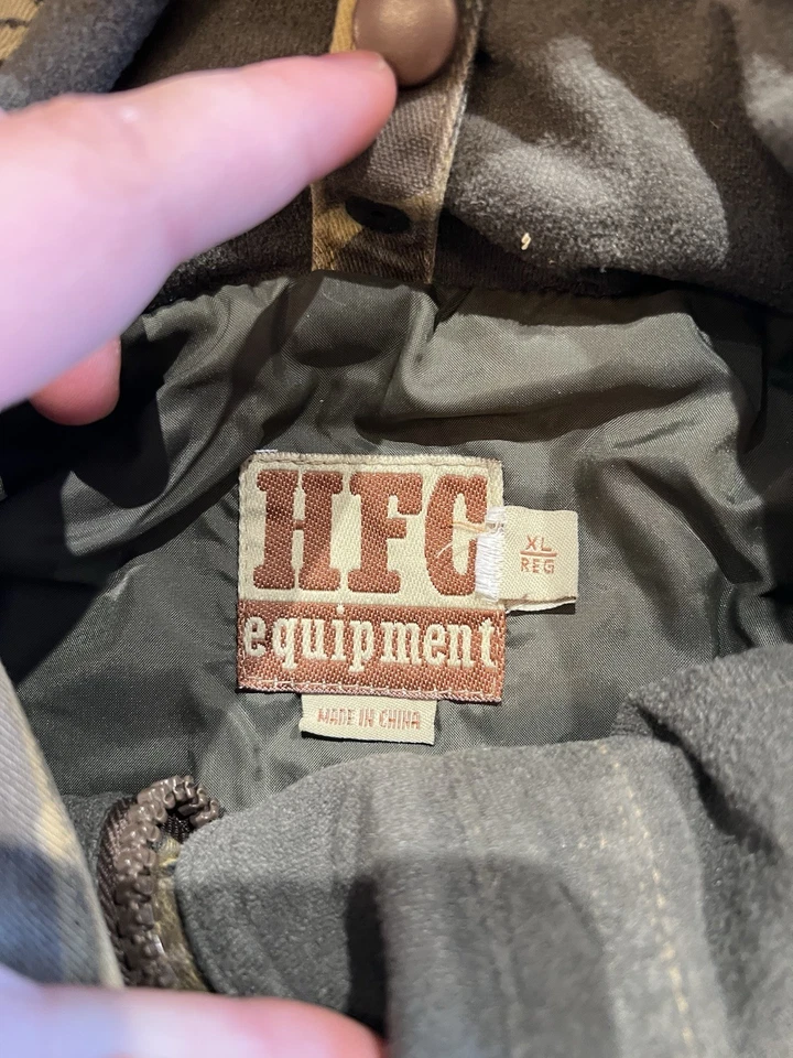 Chaqueta de caza de colección para hombre HFC Equipment RealTree camuflada talla XL Foto 3 de 4