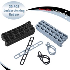 Flexible Rubber Caravan Awning Ladders Straps - 30x Awning Ladder Straps Tie Kit